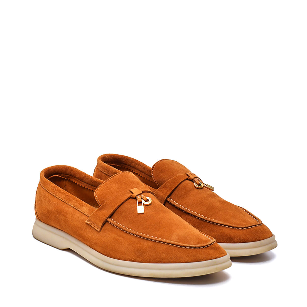 Loro Piana - Tabac Suede Summer Charms Walk Loafer